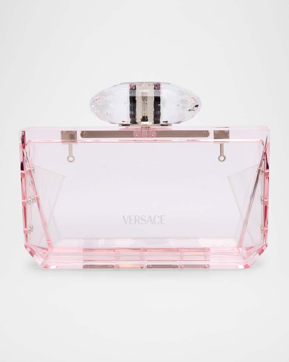 Bright Crystal Plexiglass Clutch Bag
